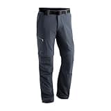 Maier Sports Tajo 2, Herren Wanderhose, Wasserabweisende Outdoorhose für Trekking und Hiking, Praktische Zipp-Off-Funktion, PFC-frei, mSTRETCH pro 4 & Dryprotec, Grau, 52 (W36/L32)