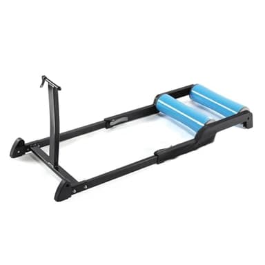 MVTEK ROLL&Ride Rollentrainer Stand Magnetisch Rollentrainer für Heimfahrrad aus Stahl Training Stand Räder 24/29" Tragkraft max. 120kg Verankerung durch Quick Release Gabel