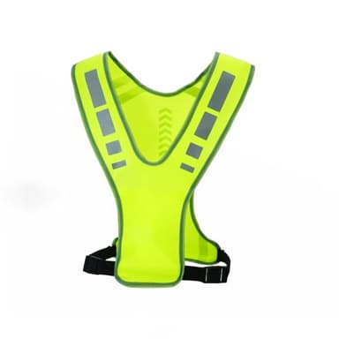 Nokwocy Reflektierende Weste, Reflektierende Laufweste mit Tasche für Damen, Herren & Kinder – Sicherheitsweste für Nacht-Radfahren, Laufen, Gehen & Joggen (1PC)