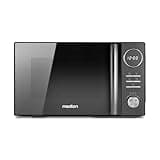 MEDION 3 in 1 Mikrowelle mit Grill und Heißluft Funktion (23 Liter, 900 Watt, 1.000 Watt Grill, 1.680 Watt Heißluft, 10 Automatikprogramme, Auftaufunktion, Display, MD11493) schwarz