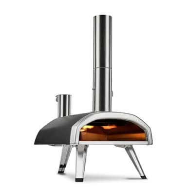 Ooni Fyra 12 Holzpellet Pizzaofen – Outdoor Pizzaofen – Gartenofen für Grillen, Kochen und Backen – Tragbarer Pizzaofen mit Holzfeuerung – Pizza Oven – Kocht Pizzen in nur 60 Sekunden