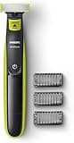 Philips QP2520/20 One Blade Rasierer, Bartschneider (abwaschbar, NiMH Technologie) hellgrün-dunkelgrau