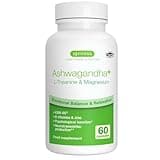 Ashwagandha Komplex, KSM-66 mit L-Theanin und bioverfügbare Magnesium, Zink & B Vitamine, fördert Stressresistenz, vegan & hypoallergen, 60 Kapseln, von Igennus