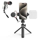 SMALLRIG VK-50 Vlogging Kit für iPhone, Content Creator Kit für YouTube und TikTok Starter, Videoaufzeichnungsausrüstung, mit Telefonstativ, Telefonhalterung, Licht und Richtmikrofon – 4369