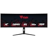 Itek GGC Monitore - 49" gebogener R3800-Bildschirm, DQHD 5120 x 1440 UltraWide-Auflösung, IPS-Panel, 144 Hz, 32:9, 1 ms, HDMI-, DP- und Typ-C-Anschlüsse, Has-Anpassung, HDR400, adap. Synchronisierung