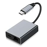 Pixelure USB-C/Ethernet-Ladeadapter für Chromecast (bis zu 100 W Leistung), USB C auf RJ45 Ethernet 1000 Mbps für Chromecast, 15/16, Mac-Book Air, Mac-Book Pro und Windows
