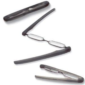 PODREADER Lesebrille Lesehilfe und Etui in Einem, der neue Trend, klappbar, faltbar, platzsparend, von +1,00 bis +3,00 Dioptrien sowie in trendigen Farben wählbar (+ 1.0 Dpt, Schwarz)