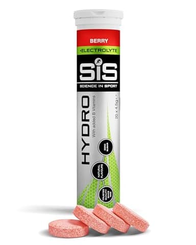 Science in Sport HYDRO Tabletten 20 Stk. Beere - Elektrolyte Tabletten, Vegan & glutenfrei, Brausetabletten für einen ausgeglichenen Elektrolyte-Haushalt (Verpackung kann variieren)