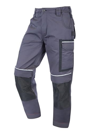 ELIWORX Arbeitshosen Männer Stretch Einsatz - Bequeme Passform - Robustes, Flexibles Material - Smartes Taschen-Design - Arbeitshose Herren ideal für Handwerk Heimwerk und Baugewerbe - Anthrazit - 48