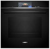 Siemens HS758G3B1, iQ700 Smarter Einbau-Dampfbackofen, 60 x 60 cm, Made in Germany, Selbstreinigung dank Hydrolyse & Rückwandbeschichtung, Automatikprogramme, Air Fry, Bratenthermometer, Touchscreen