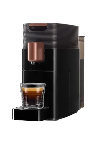 K-FEE ONE Kapselmaschine | kompatibel ALDI EXPRESSI* Kapseln | Kaffeemaschinen für Kaffee, Tee & Kakao | Schwarz Kupfer | Stiftung Warentest Testsieger 2023
