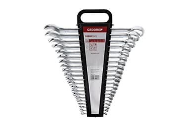 GEDORE red Ring-Maulschlüssel-Satz, 21-teilig, SW 6-32, Chrom-Vanadium-Stahl, Silber