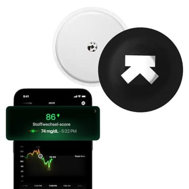 Ultrahuman M1 | Intelligente Glukosemessung per App | Verbessern Lebensstil, optimieren Ernährung | 24/7-Glukosemessung mit fortschrittlichen Freestyle Libre 2 Plus CGM-Sensoren (1 Sensor)