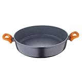 San Ignacio Lavacio - 32 cm Paellera - Hergestellt in geschmiedetem Aluminium - Antiadherentes Innenraum Marmol Whitford - Gesamtinduktion - Baquelita Mango mit weichem Touch