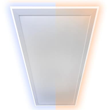 Heidenfeld Infrarotheizung HF-HP500 mit Licht | 𝟭𝟬 𝐉𝐀𝐇𝐑𝐄 𝐆𝐀𝐑𝐀𝐍𝐓𝐈𝐄 - LED Rahmen - Infrarot Deckenheizung mit Thermostat - Deutsche Qualitätsmarke - Fernbedienung (800 Watt Wechselbar)