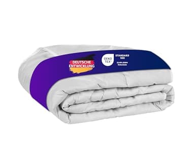 Traumnacht Kamelhaardecke, aus 100% Kamelhaar leichte Sommerdecke, 155 x 220 cm, weiß, Öko-Tex zertifiziert, produziert nach deutschem Qualitätsstandard