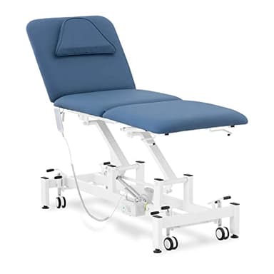 Physa Physa Valence Blue Massageliege 150 kg Blau/Weiß Massagebank Therapieliege Massageliege elektrisch Massagetisch