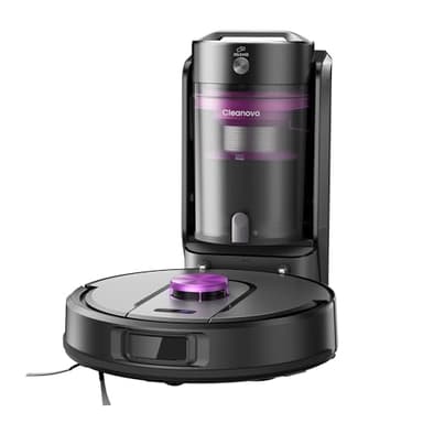 Vexilar W15 Saug- & Wischroboter + beutelloser Multi-Zyklon-Absaugstation (10000Pa, LiDAR-Navigation,Ideal für Hartböden, App- & Sprachsteuerung)