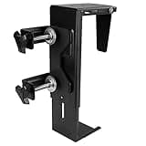VIVO Verstellbare Tischbein-PC01C Klemmhalterung, PC-Halterung unter dem Schreibtisch, Computergehäuse, CPU-Halterung mit werkzeugloser Installation, Schwarz, MOUNT-PC01C