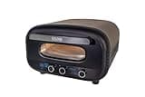 Unold Pizzaofen Don Alfredo 68805 – Premium Pizzaofen für Steinofenpizza, 450 °C Temperatur, Pizzastein, schnelles Aufheizen (Schwarz)