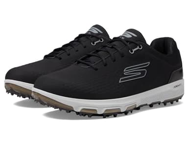 Skechers Herren Pro 6 wasserdichter Golfschuh Schwarz/Grau ohne Spikes 45.5 EU