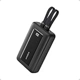 Anker Powerbank 20000mAh 30W Max. portables Schnell-Ladegerät mit integriertem USB-C & MFi-zertifiziertem Lightning-Kabel, 1 USB-C, 1 USB-A, Akkupack für iPhone 16/15, MacBook, Galaxy usw.