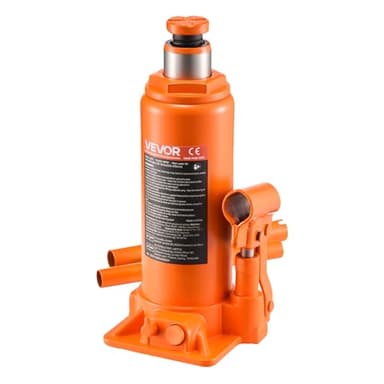VEVOR hydraulischer Flaschenheber mit 10 t Kapazität, 235–470 mm Hubbereich, Flaschenwagenheber mit Schweißsystem für Auto Pickup SUV Autoreparatur, Stempelwagenheber Orange Wagenheber Hochleistung