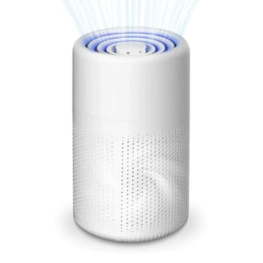 Luftreiniger Allergiker, Mit 3-Stufen-Filtersystem (Vorfilter + HEPA + Aktivkohle) entfernt effektiv Pollen, Tierhaare, Rauch und Haushaltsgerüche. Ideal für Büros, Schlafzimmer (bis 20m²).