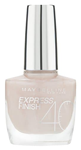 Maybelline New York Make-Up Nailpolish Express Finish Nagellack Sweet Rose/Ultra schnelltrocknender Farblack in glitzerndem Hellrosa, 1 x 10 ml