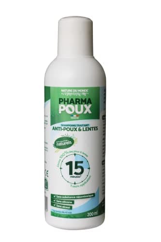 Pharma Läuse-Shampoo, Behandlung gegen Läuse & Langsamkeit. 100 % auf Basis natürlicher Wirkstoffe. Shampoo reinigt und entfernt 200 ml.