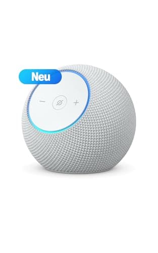 Der neue Amazon Echo Dot Max, Alexa-Lautsprecher mit raumfüllendem Klang und integriertem Smart-Home-Hub, Weiß