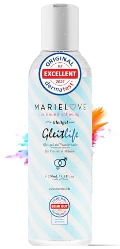 Gleitgel auf Wasserbasis 250ml – geruchlos & geschmacksneutral – ideal für Silikon-Produkte & Massagegeräte – dermatologisch getestet – langanhaltendes Gleitmittel für Damen & Herren