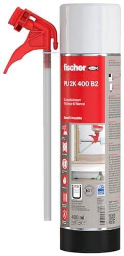 fischer 53081 Premium 2k-Schnellschaum PU 400-1 Stück-Art-Nr, Grün