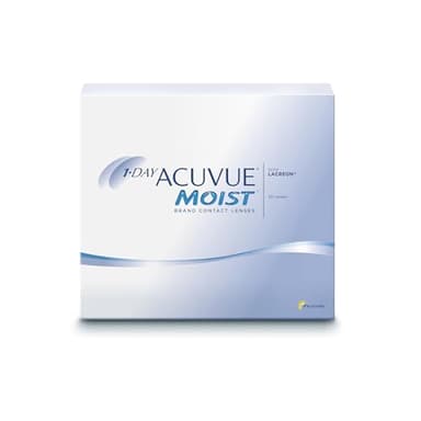 ACUVUE MOIST 1-Day Tageskontaktlinsen für empfindliche Augen & Allergiker – Tageskontaktlinsen mit -4.25 dpt und BC 8.5 – UV Schutz & Komfortables Tragegefühl – 90 Linsen