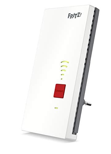 FRITZ!Repeater 2400 (Dual-WLAN AC + N bis zu 1.733 MBit/s (5GHz) + 600 MBit/s(2,4 GHz), 1x Gigabit-LAN, deutschsprachige Version)