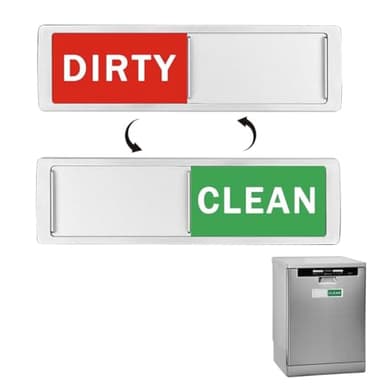 Sauber/Schmutzig Anwendbar Auf Rostschreck Für Spülmaschine, Schiebeschild Clean Dirty Dishwasher Sign Geschirrspüler Magnet Schild Zeichen Geschirrspüler Küchenzubehör Spülmaschinenmagnet Gadgets