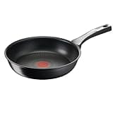 Tefal Unlimited On Bratpfanne 28cm hoher Rand, Pfanne Induktion mit kratzfester Titanium Antihaft-Beschichtung, Thermo-Signal bei idealer Brattemperatur, PFOA-frei, geeignet für alle Herdarten, G25906