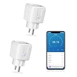 Jinvoo Zigbee-Steckdose,Smart Steckdose, Stromüberwachung, Alexa-Steckdose kompatibel mit Philips Hue, Tuya Hue, Alexa, Google Home, APP-Fernbedienung，erfordert HUE Bridge, 16 A, 2 Pack