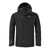 Schöffel Herren 3in1 Jacket Style Okere MNS, wasserdichte, atmungsaktive Outdoorjacke mit herausnehmbarer Fleecejacke, warme 3in1 Jacke mit verstellbarer Kapuze, black, 50