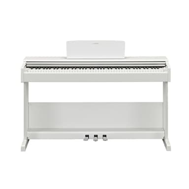 YAMAHA ARIUS YDP-105WH Digital Piano, White – Modernes und stilvolles Digitalpiano für Einsteiger und Hobbyspieler – Authentisches Klavierspiel