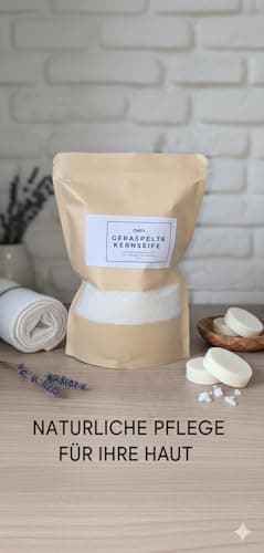 Geraspelte Kernseife – Natürlich & biologisch abbaubar | Vielseitig für Haushalt, Körperpflege & DIY-Kosmetik | 500 g