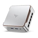 NiPoGi E2 Mini PC W-11 Pro, Ιntel Twin Lake N150(bis zu 3,6 GHz, 6 W TDP), 16 GB DDR4 512 GB M.2 SSD Mini Desktop Computer, 4K Dual Display, HDMI 2.0, DP, Dual-WiFi, VESA-Halterung für Schule, Büro.