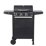 Gasgrill "San Jose 3 Brenner" von El Fuego® | inkl. Gasschlauch und Druckminderer | Grillrost aus Gusseisen | mit Thermometer und großen Seitenablagen | Grill BBQ | AY0205