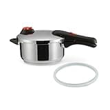 Amazon Basics Schnellkochtopf aus Edelstahl, induktionsgeeignet, 4 liter