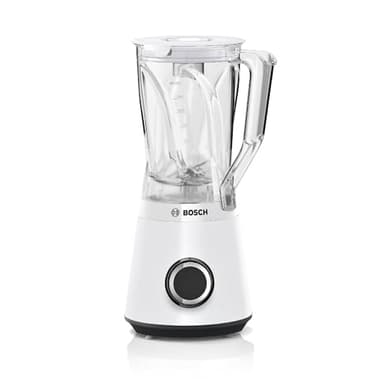 Bosch Standmixer Smoothie Maker, 1200 W, 1,5l Tritan-Mixbehälter, weiß, spülmaschinengeeignete Teile, 30.000 U/min, Made in Europe, VitaPower Serie 4, MMB6141W