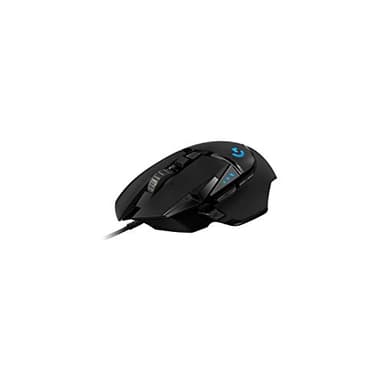 Logitech G502 HERO High-Performance Gaming-Maus mit HERO 25K DPI optischem Sensor, RGB-Beleuchtung, Gewichtstuning, 11 programmierbare Tasten, anpassbare Spielprofile, PC/Mac - Schwarz