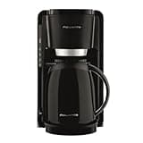 Rowenta Adagio Milano Filterkaffeemaschine mit Thermoskanne, Fassungsvermögen 1 Liter, 8-12 Tassen, automatische Abschaltung, herausnehmbahrer Filtereinsatz, Wasserstandanzeige, schwarz, CT3808