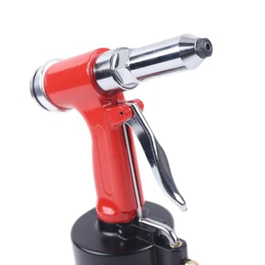 Nietmutter-Pistole, Druckluft Nietpistole Pneumatisches Nietwerkzeug 3,2-6,4mm, Pneumatische Popnietenzange, Professioneller Nietpistole Nietzange Set niedriger Luftverbrauch Kostensparende Pneumatik