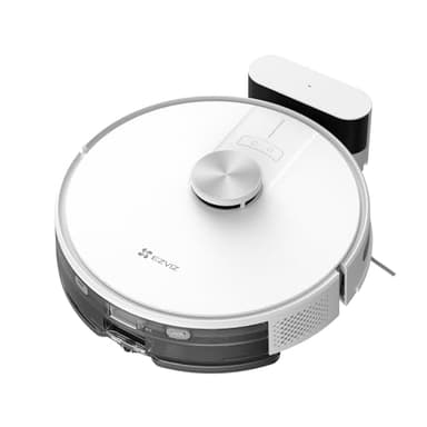 EZVIZ Saugroboter mit Wischfunktion, Staubsauger Roboter 4000PA, Kehren Saugen Wischen 3 in 1 Roboterstaubsauger WLAN, Alexa & APP-Steuerung, Ideal für Tierhaare, Teppiche und Hartböden, RE4