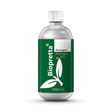 biopretta Orangenreiniger Konzentrat Fleckentferner Orangenöl Fettlöser Bodenreiniger Universalreiniger Kraftreiniger (1000ml)
